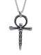 Collar religioso de hip hop con cruz de acero inoxidable