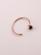 Anillo Apertura Simple Ágata Negra