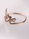 Anillo de mujer de titanio irregular con personalidad
