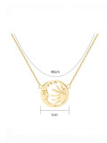 Collar de lujo irregular hueco de acero inoxidable
