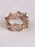 Anillo de mujer de titanio de moda hueca