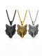 Collar de hip hop de tigre de acero inoxidable