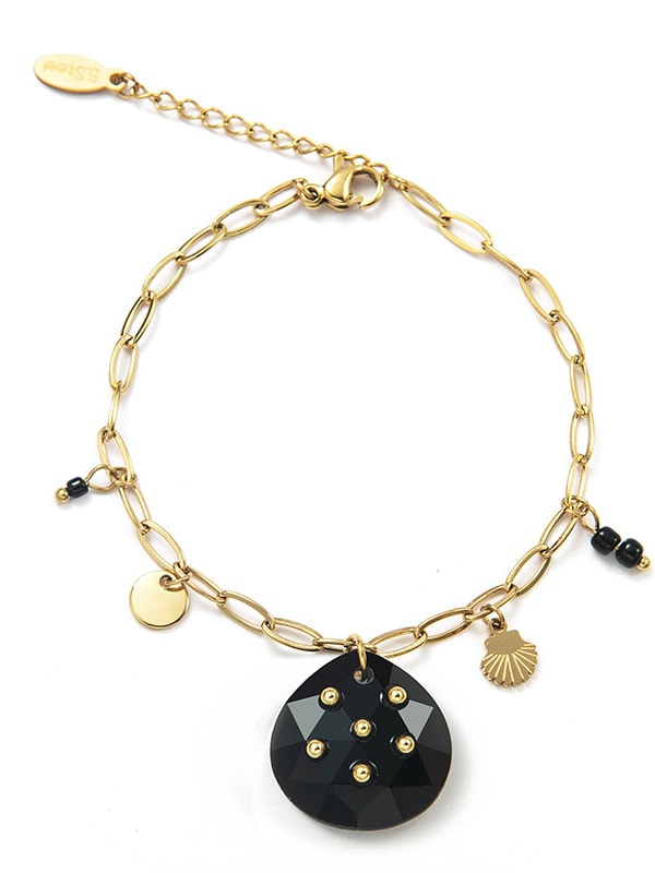 Pulsera Heart Trend Link de acero inoxidable