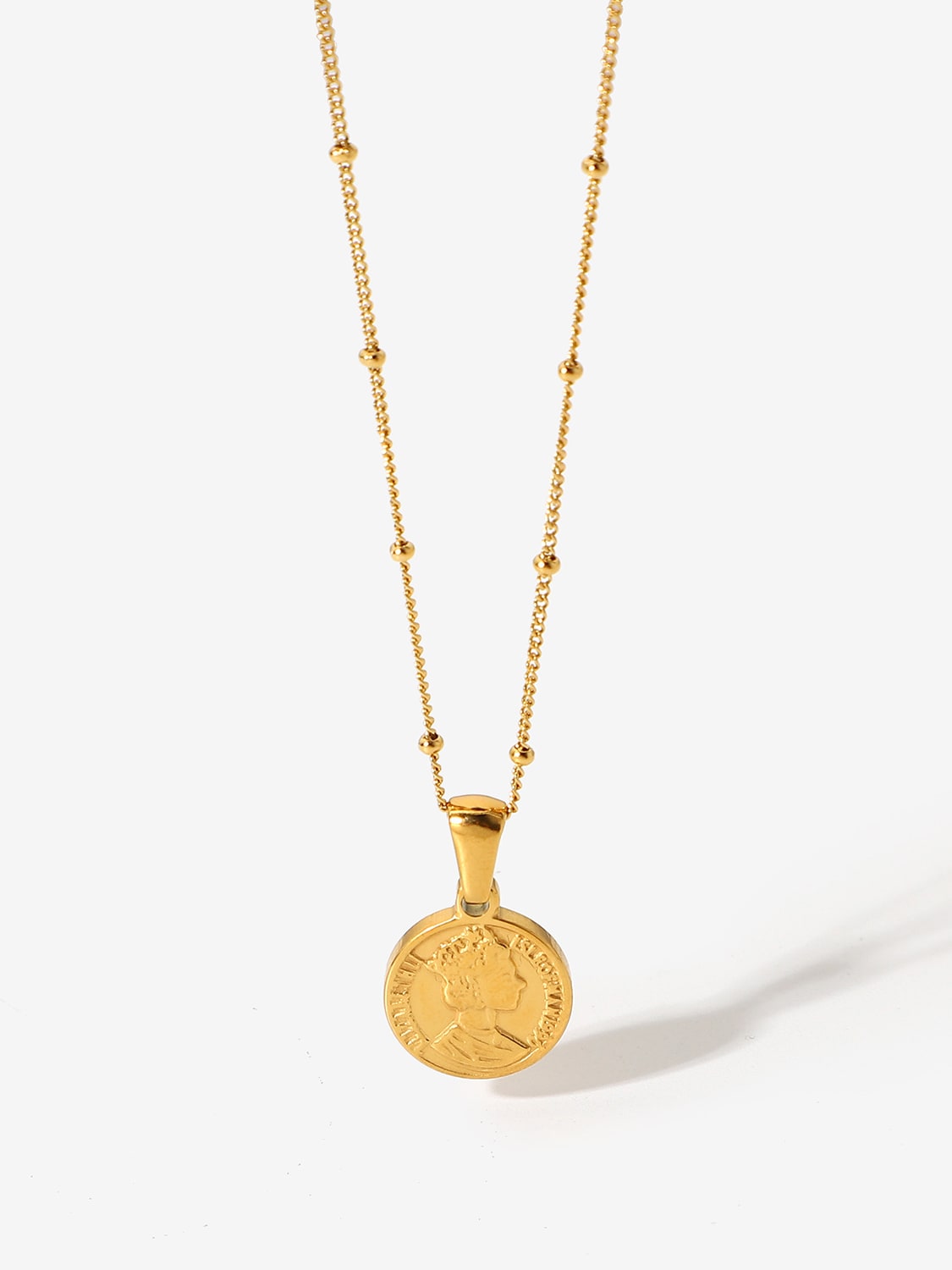 Collar Coin Trend de acero inoxidable