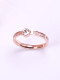 Elegante anillo de clavícula de mujer de circón