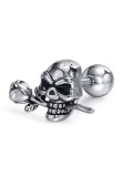 Pendiente individual de acero inoxidable Skull Hip Hop