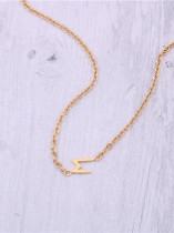 Titanio con collares irregulares simplistas chapados en oro