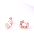 Aretes de titanio mate con personalidad