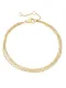 Pulsera de hilo minimalista irregular de acero inoxidable