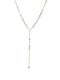 Collar Lariat Minimalista Irregular de acero inoxidable
