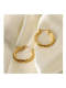 Pendiente redondo Trend Huggie de acero inoxidable
