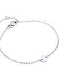 Pulsera minimalista redonda de acero inoxidable