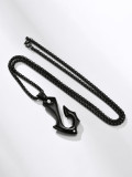 Collar minimalista irregular de acero inoxidable