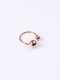 Anillo midi minimalista redondo de titanio