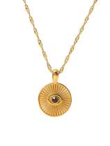 Collar vintage geométrico de acero inoxidable