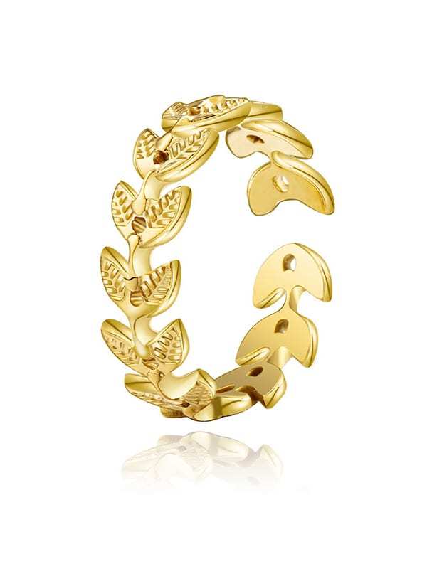 Anillo de banda vintage con hoja de acero y titanio