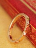 Anillo de amante chapado en oro rosa