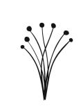 Collar de acero inoxidable Tree Minimalist tpye lettering Plant Series