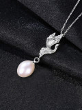 Collares de pajarito simplista de perlas artificiales