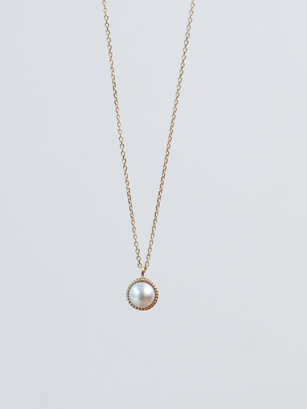 Collar minimalista geométrico de perlas de imitación de plata de ley 925