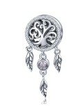 Encantos de circón artificial de plata 925