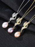 Collares de pajarito simplista de perlas artificiales