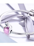Encantos lindos del gato de plata 925
