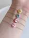 Pulsera de eslabones minimalistas con gota de agua y circonitas cúbicas de plata esterlina 925