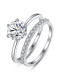 Anillo apilable minimalista irregular de plata de ley 925