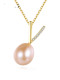 Collar delicado irregular de perlas de agua dulce de plata esterlina 925