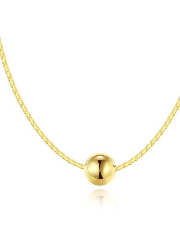 Collar minimalista geométrico de plata de ley 925