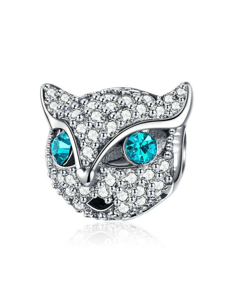 Encantos lindos del gato de plata 925