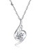 Collar minimalista irregular de plata de ley 925 con circonitas cúbicas