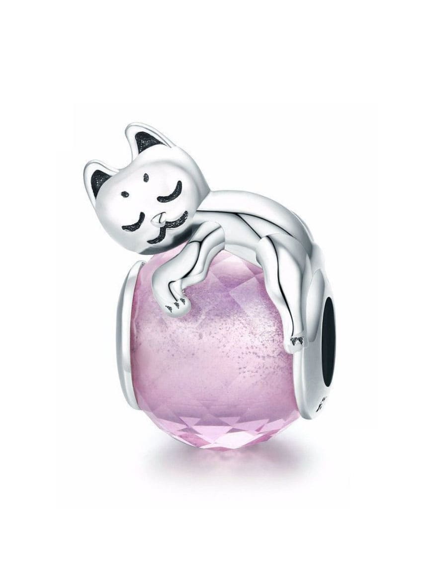 Encantos lindos del gato de plata 925