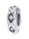 Encantos de circón artificial de plata 925