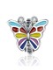 925 encantos de mariposa lindos de plata