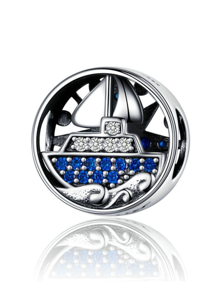 Dijes de velero de plata 925