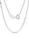 Cadena de bambú minimalista de plata de ley 925