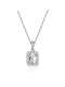 Collar minimalista geométrico de plata de ley 925 con circonitas cúbicas