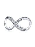 Encantos de amor sin fin de plata 925