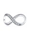Encantos de amor sin fin de plata 925