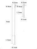 Pendientes simples asimétricos de Plata de Ley