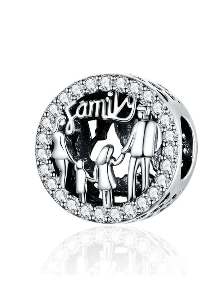 925 encantos de la familia de plata