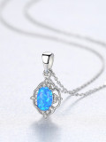Plata de ley 925 con collares de flores de moda
