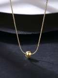 Collar minimalista geométrico de plata de ley 925