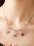 Colgante irregular lindo de circonita cúbica de plata esterlina 925
