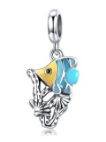 Encantos lindos de los pescados de la plata 925