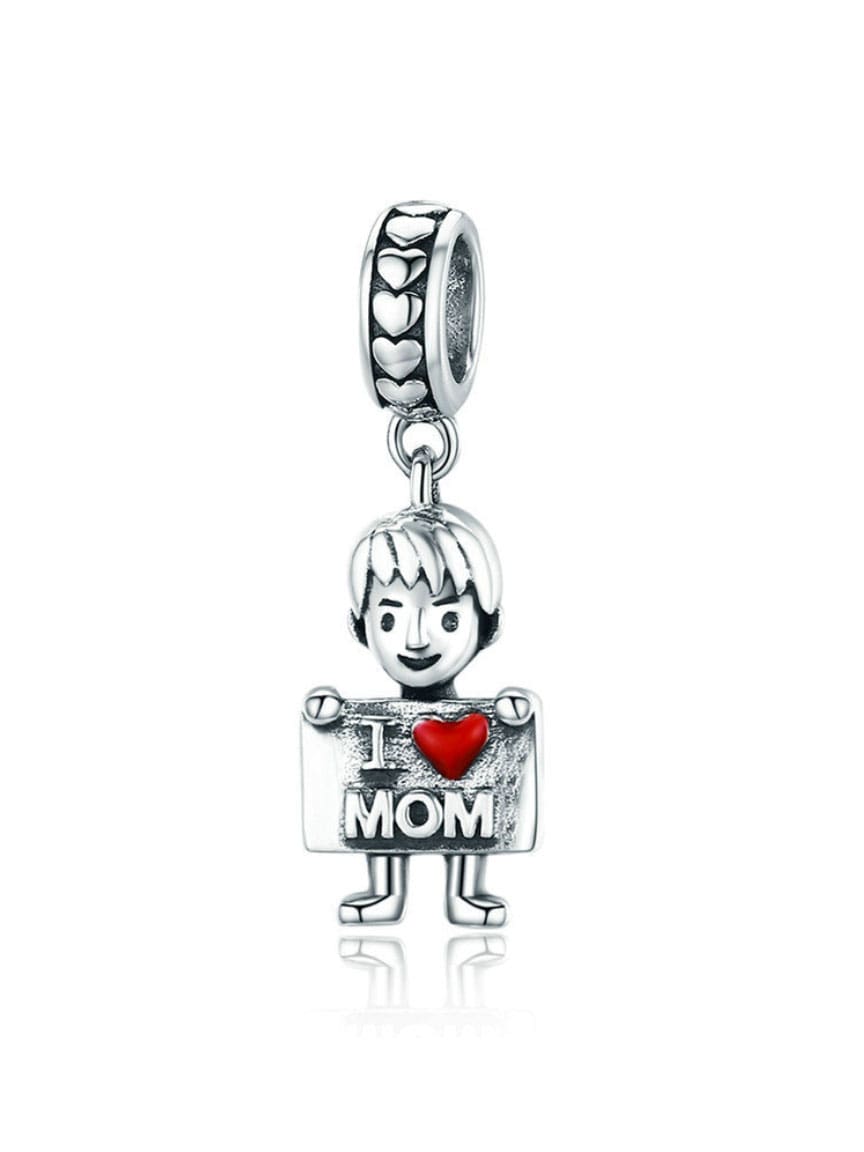 Dijes del día de la madre de plata 925