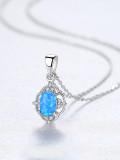 Plata de ley 925 con collares de flores de moda