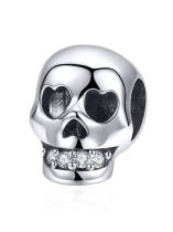 Encantos lindos del cráneo de plata 925